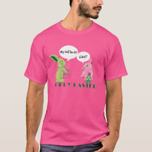 Illustration av Påskhare för Rosa av Grönt T Shirt