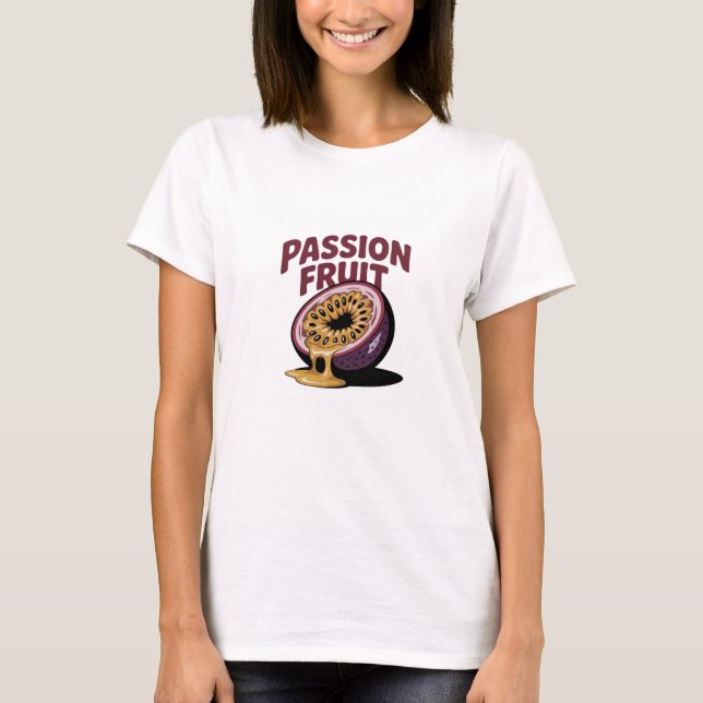 Illustration av passionsfrukt - Tropiska exotiska  T Shirt (Framsida)