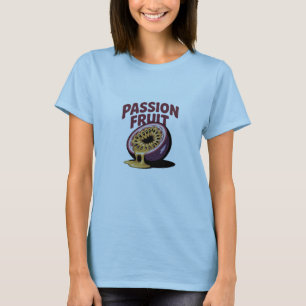 Illustration av passionsfrukt - Tropiska exotiska T Shirt