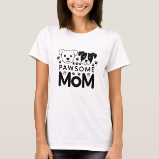 Illustration av Pawsome Mamma Hund älskare T Shirt