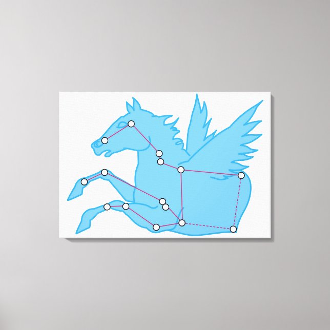 Illustration av Pegasus- konstellation Canvastryck (Framsida)