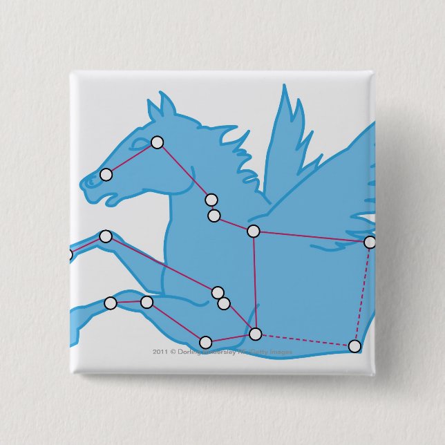 Illustration av Pegasus konstellation Knapp (Framsida)