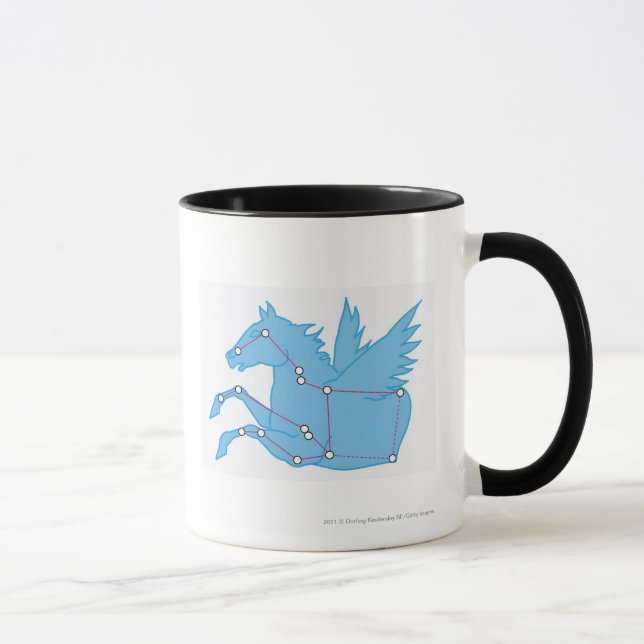 Illustration av Pegasus konstellation Mugg (Höger)