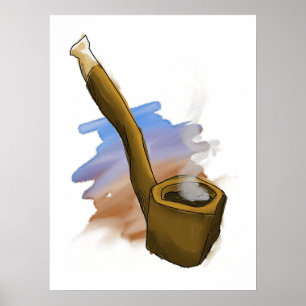 Illustration av pipor Poster