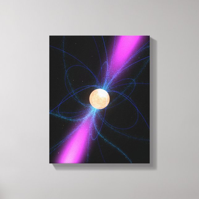 Illustration av pulsar 2 canvastryck (Framsida)