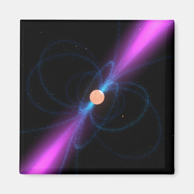 Illustration av pulsar magnet (Framsidan)