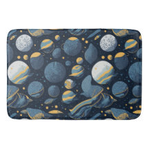 illustration av realistiska planeter i mönster