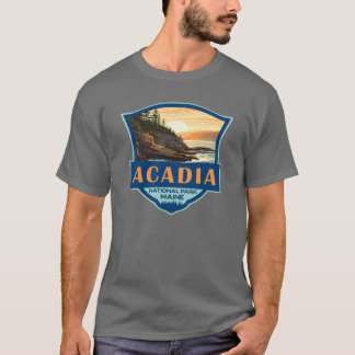 Illustration av resereo Bad i Acadia nationalpark T Shirt