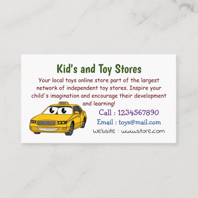 illustration av roligten för gult av tecknaden tax visitkort (Framsida)