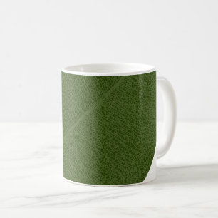 Illustration av rutnätet grönt vid Löv Kaffemugg