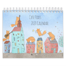 Illustration av rutnätsfärgfoxar varje månad