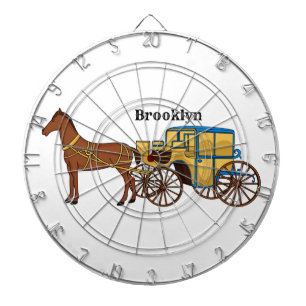 illustration av rutt häst och royal darttavla