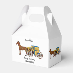 illustration av rutt häst och royal presentaskar
