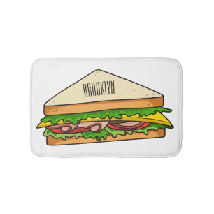 illustration av Sandwich-tecknad Badrumsmatta