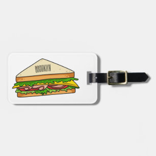 illustration av Sandwich-tecknad Bagagebricka