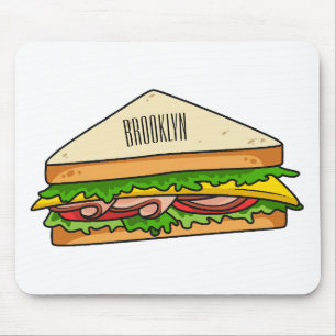 illustration av Sandwich-tecknad Musmatta