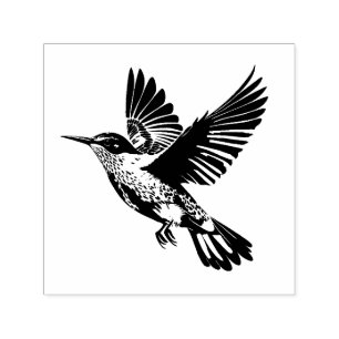 Illustration av sångfågel Självbläckande gummistäm Självfärgande Stämpel