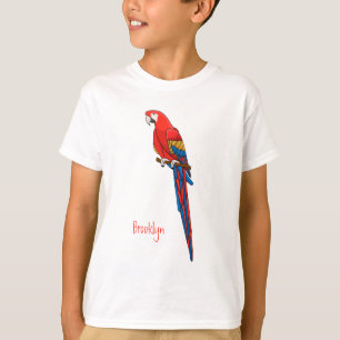 illustration av scarlets tecknad för makaaparot t shirt