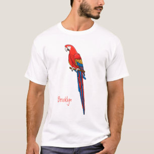 illustration av scarlets tecknad för makaaparot t shirt