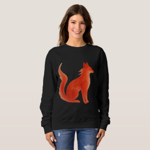 Illustration av serverfärgsfox t shirt