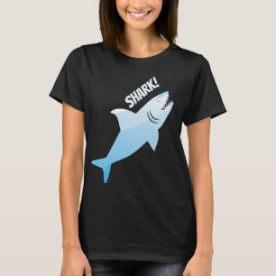 Illustration av Shark Blue Animal Ord T Shirt