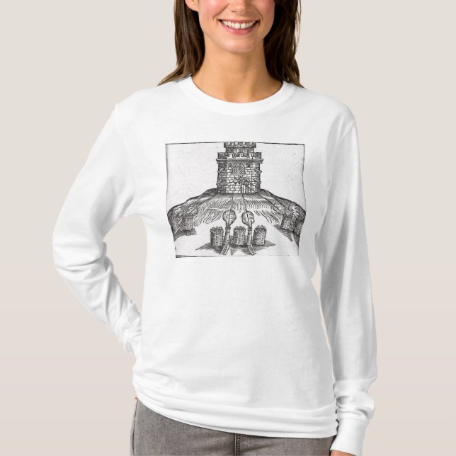 Illustration av siegekrig tee shirt (Framsida)