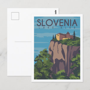 Illustration av Sjö-bussresor i Ställe Vykort