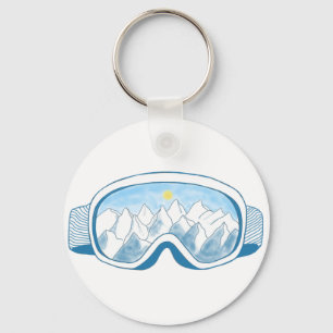 Illustration av Ski Goggles Nyckelring