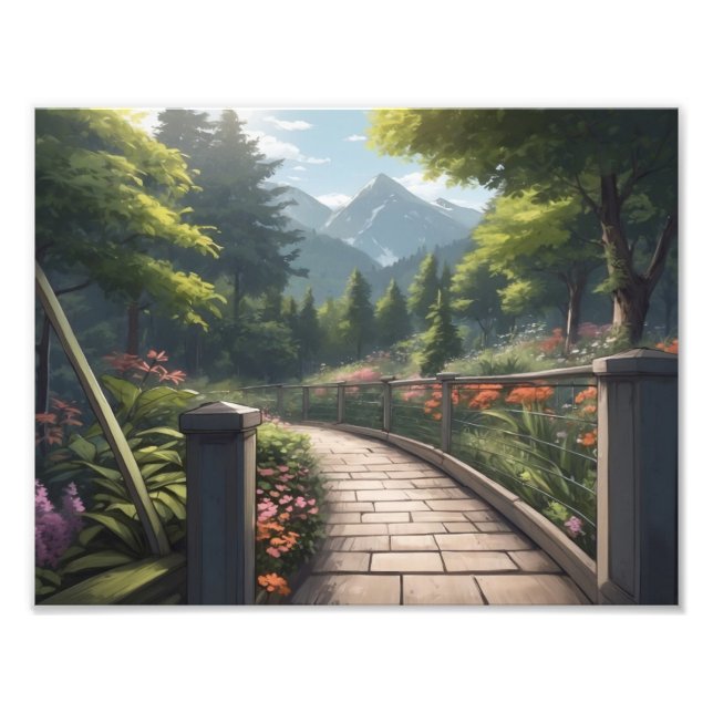 Illustration av skog fototryck (Framsidan)