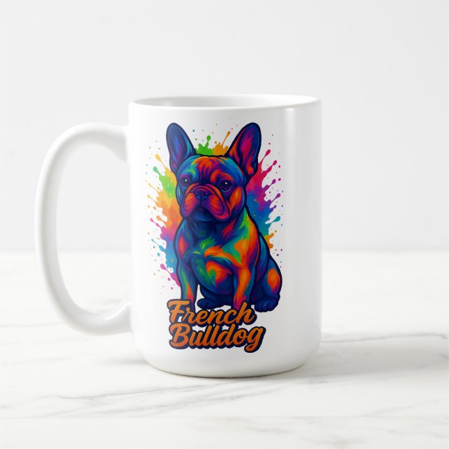 Illustration av skräppostbild med kraftig Fransk Kaffemugg (Vänster)