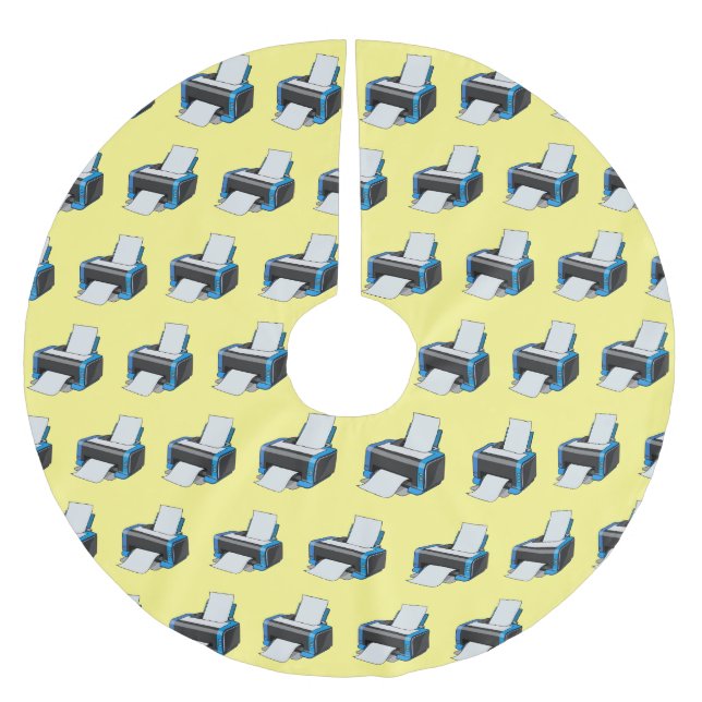 illustration av skrivarens tecknad julgransmatta borstad polyester (Framsidan)