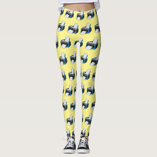 illustration av skrivarens tecknad leggings (Framsida)