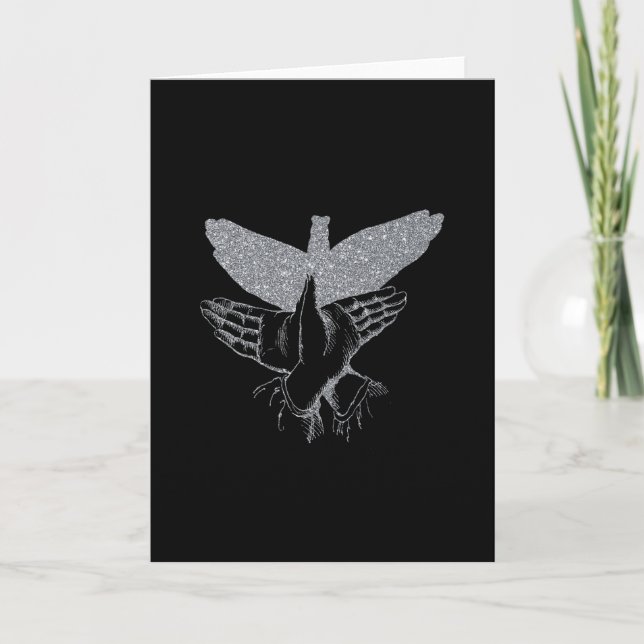 Illustration av skugghandmarionett kort (Framsida)