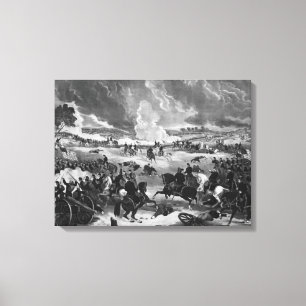 Illustration av slaget vid Gettysburg Canvastryck