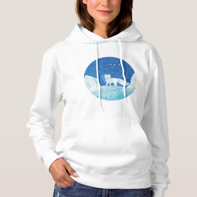 Illustration av småArktisk räv (Vulpes lagopus) T Shirt (Framsida)