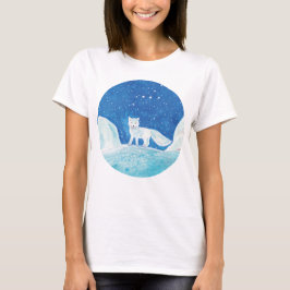 Illustration av småArktisk räv (Vulpes lagopus) T Shirt