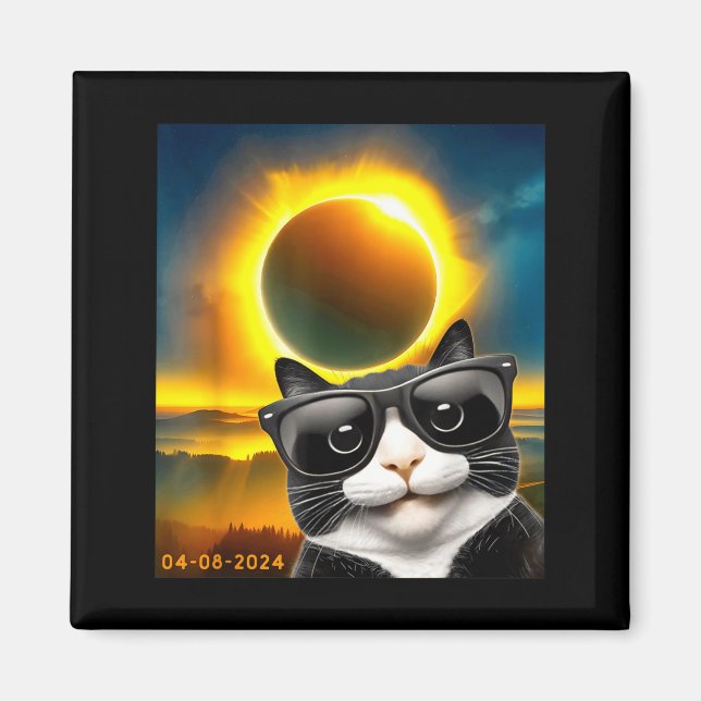 Illustration av Smokingkatt under Total Solförmörk Magnet (Framsidan)