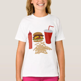 Illustration av snabba matburger-bilder t shirt