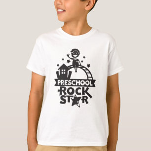 Illustration av sökta Rockstjärnor för förskola T Shirt