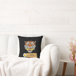 Illustration av sommartypografi kudde