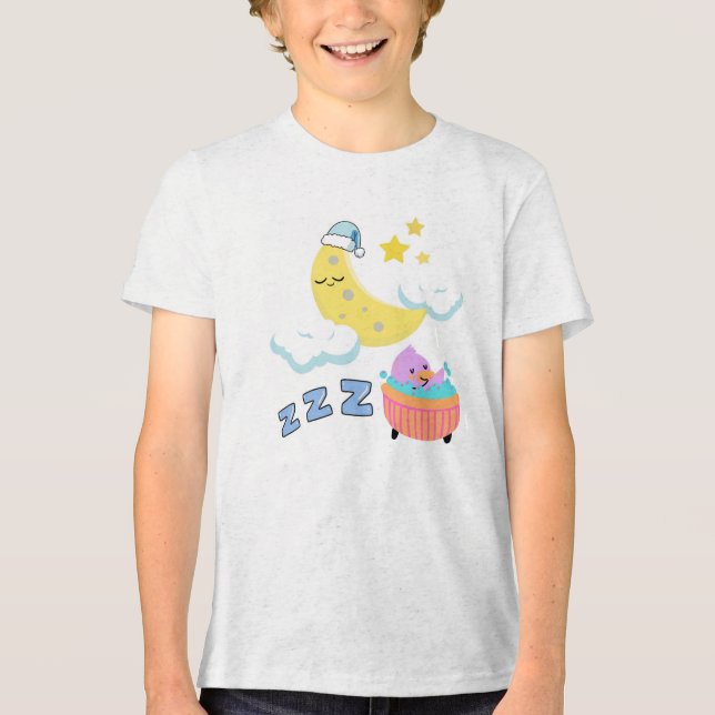 Illustration av söt Tecknad T Shirt (Framsida)