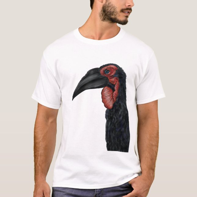 Illustration av Southern Ground Hornbill T Shirt (Framsida)
