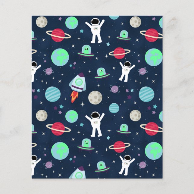 illustration av Space Mönster (Framsida)