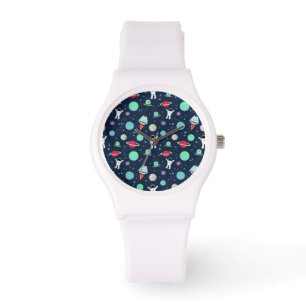 illustration av Space Mönster Armbandsur