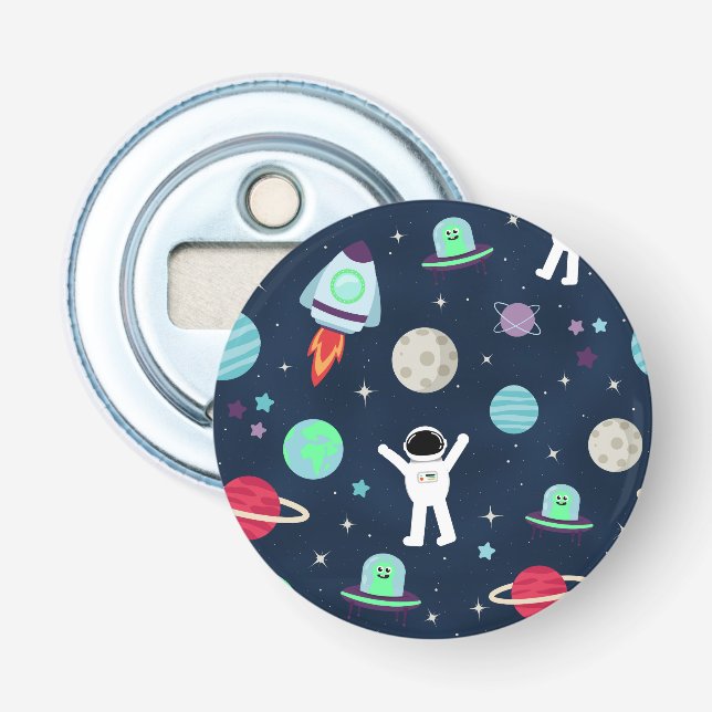 illustration av Space Mönster Flasköppnare (Framsidan)
