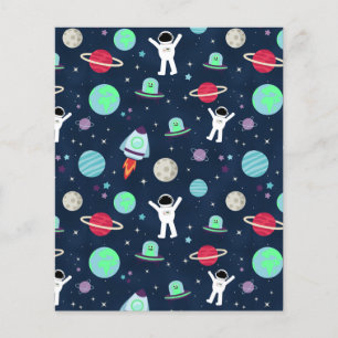 illustration av Space Mönster Flygblad
