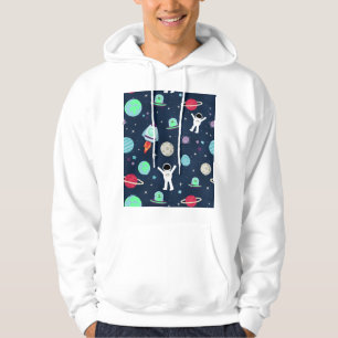 illustration av Space Mönster Hoodie
