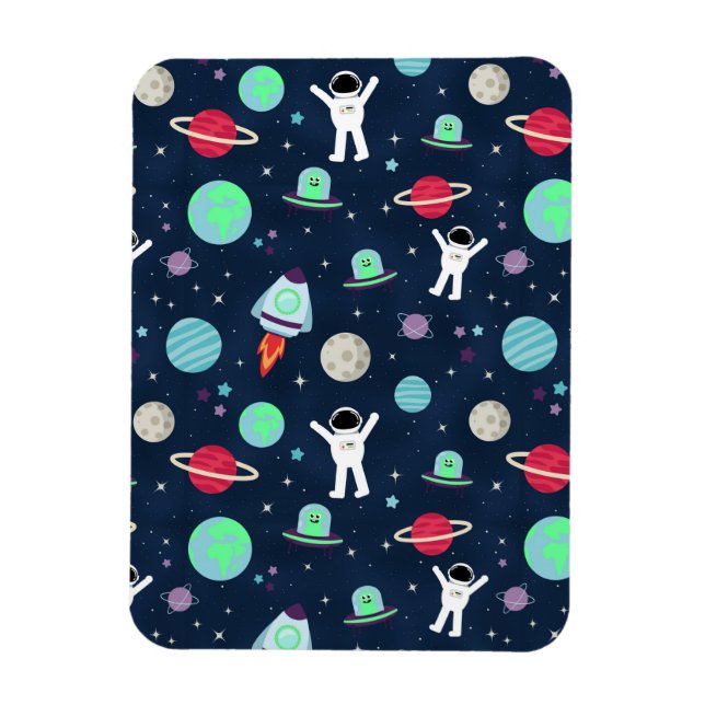 illustration av Space Mönster Magnet (Vertikal)
