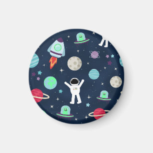 illustration av Space Mönster Magnet