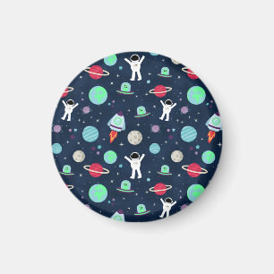 illustration av Space Mönster Magnet